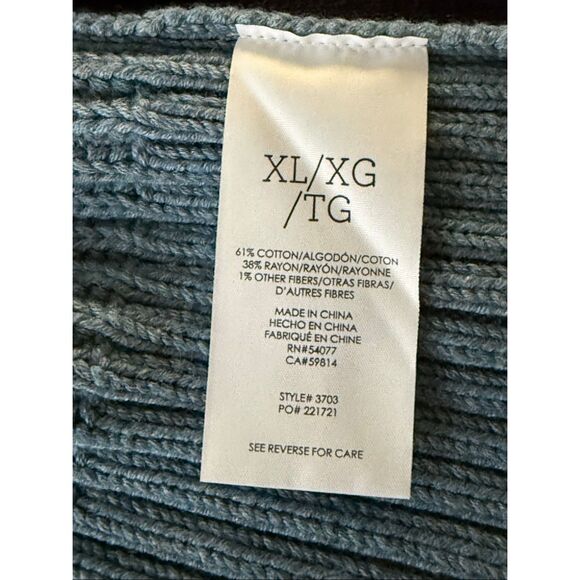 CAbi Varsity Colorblock Cardigan Sweater Jacket – Navy/Tan/Blue – XL – NWT - Picture 12 of 12